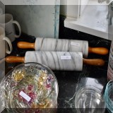 K12. 2 Marble rolling pins. - $14 each 